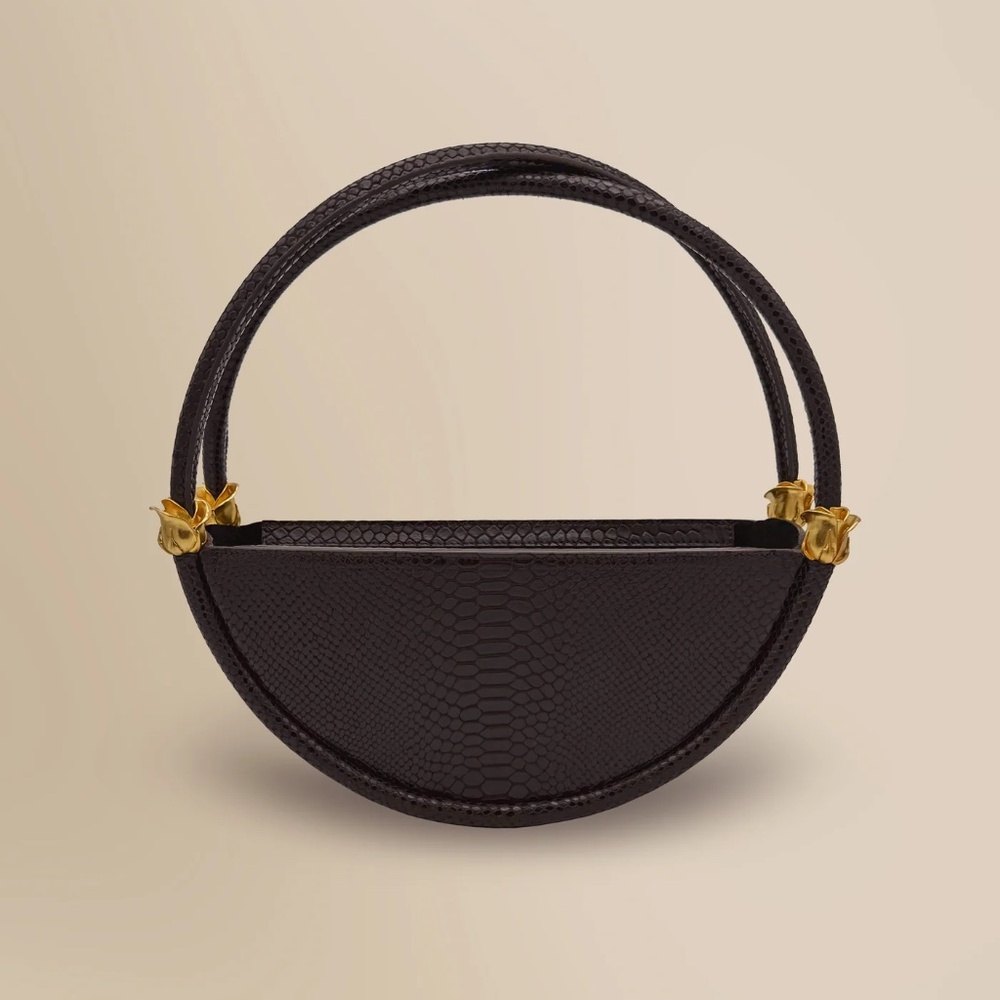 Contessa Mills Chic Textured Brown Women's Shoulder Bag